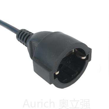 歐式延長線對插 歐標電線 VDE電源線插頭 生產(chǎn)廠家