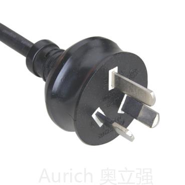 澳大利亞電源線插頭，三芯插頭電源線，SAA電源線廠家